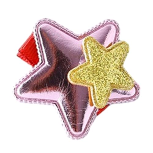 FackLOxc Haarspange Stern Silber Pony Clip Süße Mädchen Entenschnabel Clip Kopfschmuck Haarschmuck Metallic Haarnadel von FackLOxc