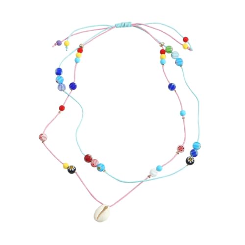 FackLOxc Handgefertigte geflochtene Armbänder für Frauen, geflochtene Halskette, mehrlagiges Design, handgewebter Armreif, geeignet für den täglichen Gebrauch, Glas/glasiert FackLOxc Handgefertigte geflochtene Armbänder für Frauen, geflochtene Halskette, mehrlagiges Design, handgewebter Armreif, geeignet für den täglichen Gebrauch, Glas/glasiert von FackLOxc