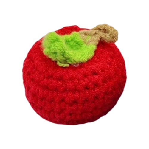 FackLOxc Handgefertigter Webenschlüsselkettenwolle Häkierte Obsthänger Für Autoschlüsselbeutel Geldbörse Frauen Und Mädchen Handtaschen Dekoration von FackLOxc