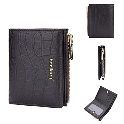 FackLOxc Herren Kurze Geldbörse PU Bifold Wallet Slim Kreditkartenhalter Münzgeldbörsen Business Wallet For Men Kurze Geldbörsen For Men von FackLOxc