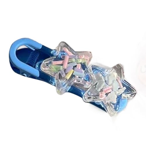 FackLOxc Klare Seite Pony Clip Stern Y2K Stil süße Mädchen Pins Kopfschmuck Haarschmuck Stern Haarnadel von FackLOxc