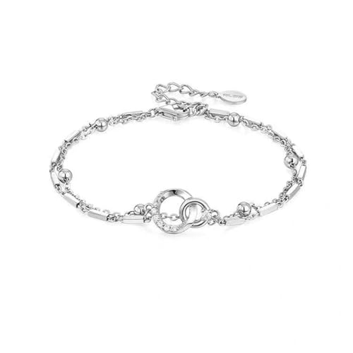 FackLOxc Moderne Geometrische Handgelenkskette Elegant Silberfarbe Armband Orament Für Mädchen Mit Doppelschicht Designs Silberfarbe Schmuck FackLOxc Moderne Geometrische Handgelenkskette Elegant Silberfarbe Armband Orament Für Mädchen Mit Doppelschicht Designs Silberfarbe Schmuck von FackLOxc