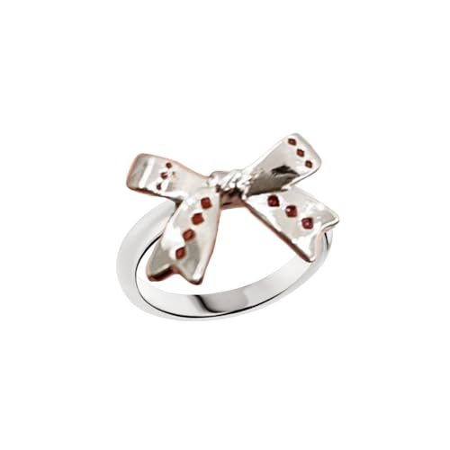 FackLOxc Modische Coole Süße Silberfarbene Farbe Herzverstellbare Ringe Für Frauen Mädchen Weihnachtsgeschenke Freizeitparty Accessoire Tropf Ölring von FackLOxc