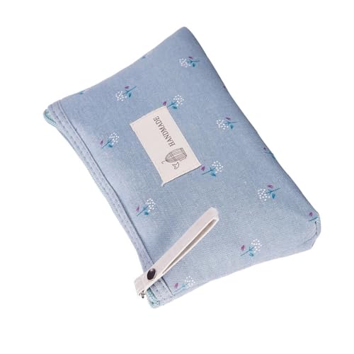 FackLOxc Multifunktionales Federmäppchen, Make-up-Tasche, Federmäppchen, wasserdicht, Kulturbeutel, Schreibwaren-Tasche, Stifttasche, Kosmetiktasche für den täglichen Gebrauch, hellblau von FackLOxc