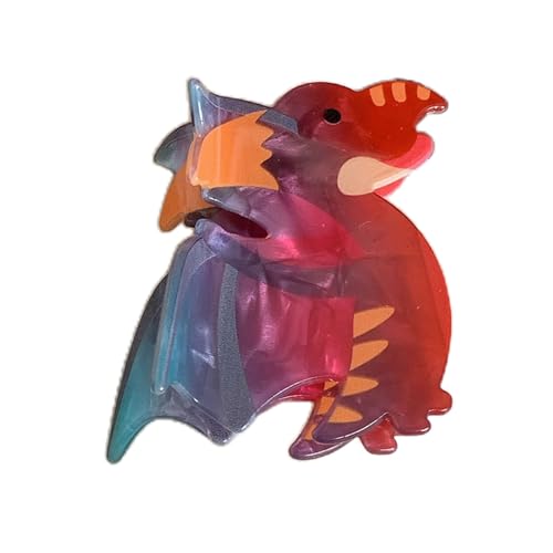 FackLOxc Niedliche Cartoon-Dinosaurier-Haarklammern, Kopfbedeckung, große Haarspangen, starker Halt, große Haarklammern für dickes und dünnes Haar, lustige Haarklammern, Metall-Haarnadel für Frauen, FackLOxc Niedliche Cartoon-Dinosaurier-Haarklammern, Kopfbedeckung, große Haarspangen, starker Halt, große Haarklammern für dickes und dünnes Haar, lustige Haarklammern, Metall-Haarnadel für Frauen, von FackLOxc