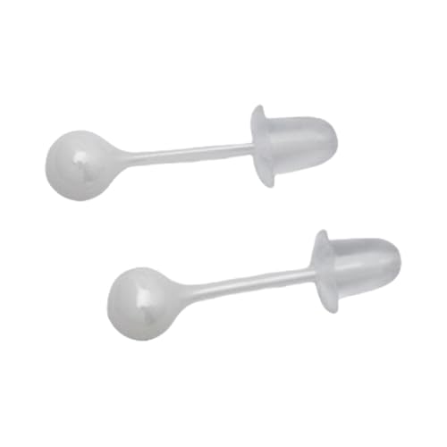FackLOxc Runde flexible Mehrzweck-Bioplast-Ohr-Nasenstecker, Piercing-Halter aus robusten Biokeramik-Materialien, Biopor von FackLOxc