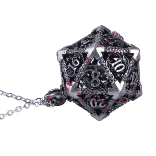 FackLOxc Schlüsselbeinkette für Frauen und Mädchen, Würfelanhänger, handgefertigt, verstellbar, Unisex-Schmuck, Metall von FackLOxc