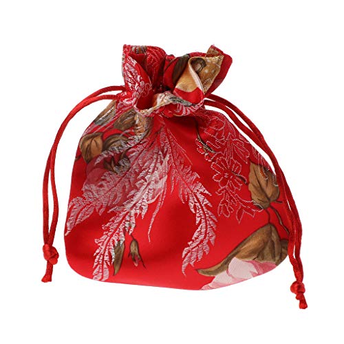 FackLOxc Seidenbrokat Schmuck Beutel Drawschnelle Geschenktüten Münze Geldbörse Bestickte Süßigkeiten Schokoladen Tasche Für Hochzeitsfeier. Gefälscht Schmucktaschen von FackLOxc