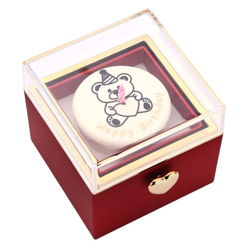 FackLOxc Tragen Resistente Ringe Display Box Kerzenhalter Verlobungsringe Box Elegant Reversible Schmucktaste Für Freundin von FackLOxc