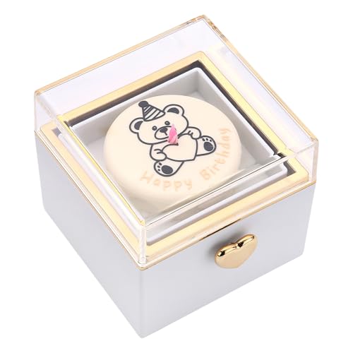FackLOxc Tragen Resistente Ringe Display Box Kerzenhalter Verlobungsringe Box Elegant Reversible Schmucktaste Für Freundin von FackLOxc