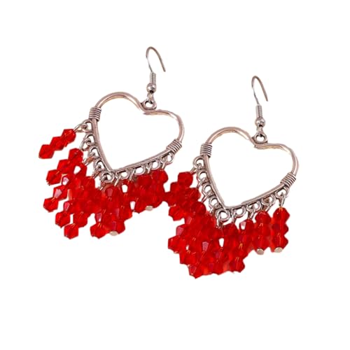 FackLOxc Trendige Halskette mit Herz-Anhänger aus Kunstharz, für den täglichen Gebrauch, Verabredungen, Partys, Kunststoff / Harz von FackLOxc