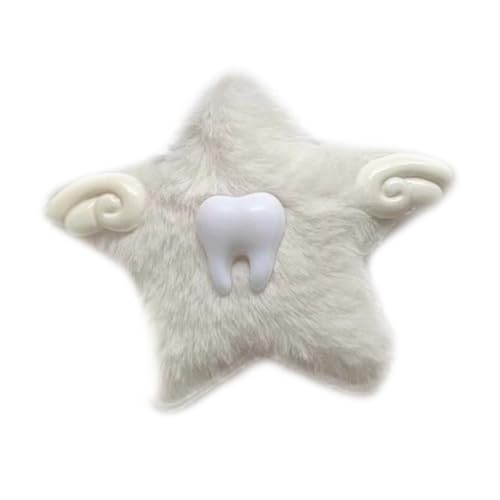 FackLOxc Zahn Plüsch Haarnadel Stern Haarspangen Fünfzackiger Stern Haarspange Mode Haarnadel Kopfbedeckung Mädchen Haarschmuck von FackLOxc
