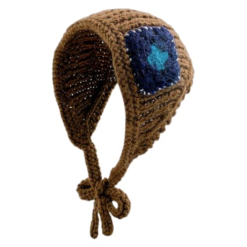 FackLOxc Zarte Häkelmütze mit Ohrenklappen und Ohrenklappen, für Mädchen, zum Fotografieren, Haar-Schal, Stirnband für Frauen, Reise-Haar-Accessoire FackLOxc Zarte Häkelmütze mit Ohrenklappen und Ohrenklappen, für Mädchen, zum Fotografieren, Haar-Schal, Stirnband für Frauen, Reise-Haar-Accessoire von FackLOxc
