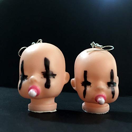 Filigrane, lustige, schläfrige Ohrhänger für Puppen, Ohrringe, Modeschmuck für Urlaub, Geburtstag, Vinyl von FackLOxc