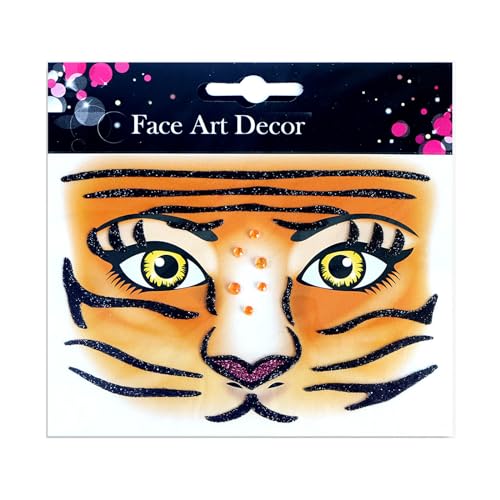 Gesicht Körper Temporärer Make Up Aufkleber Glitzerten Kristall Halloween Party Cosplay Animal Coaplsy Proms von FackLOxc