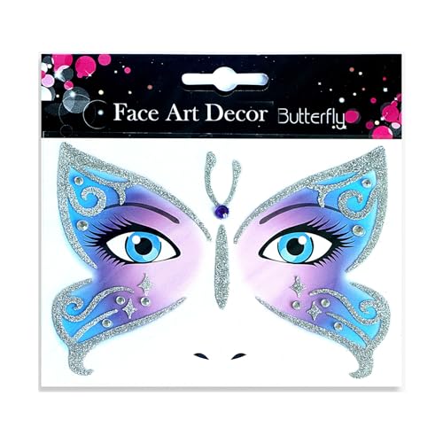 Gesicht Körper Temporärer Make Up Aufkleber Glitzerten Kristall Halloween Party Cosplay Animal Coaplsy Proms von FackLOxc