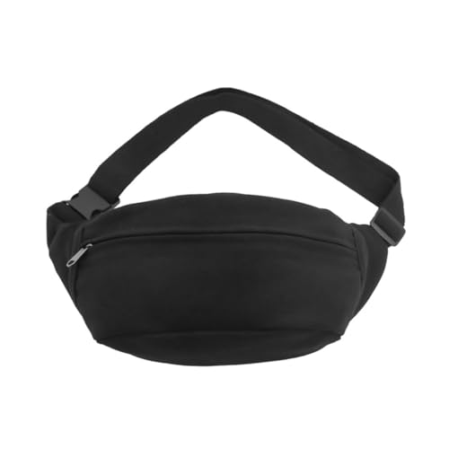 Gürteltasche für Damen und Herren, Schultertasche, Schultertasche, für Laufen, Wandern, Radfahren, verstellbare Brust, Schwarz von FackLOxc