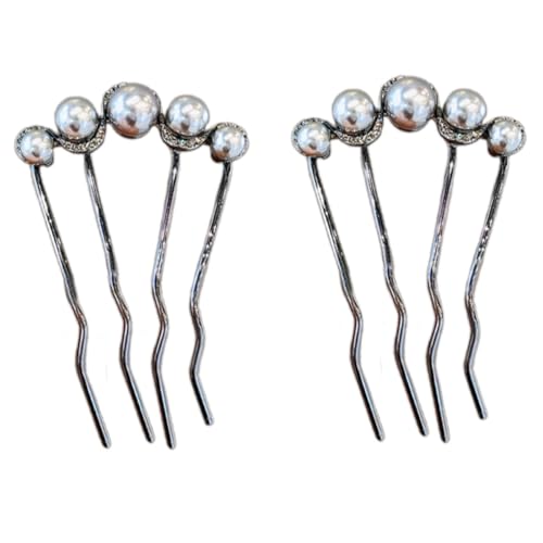 Haarnadeln mit Kunstperlen für traditionelle, moderne Outfits für Frauen und Mädchen, Haarnadeln für Hochzeiten und Partys, Haarnadel-Set von FackLOxc