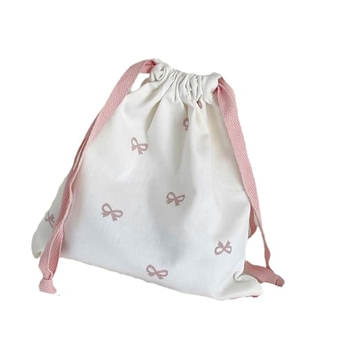 Kordelbeutel Kosmetische Aufbewahrungstaschen Bögen Make Up Beutel Tragbare Aufbewahrungstasche Kleine Leinwandtasche Für Stoffspielzeugreisen Gegenstände von FackLOxc