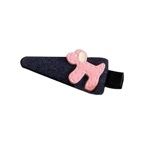 Lässige Barrettes Haarnadel Haarclip Welpe 2000er Denims Bowknot Bündel Kopfbedeckung Süße Welpe Form von FackLOxc