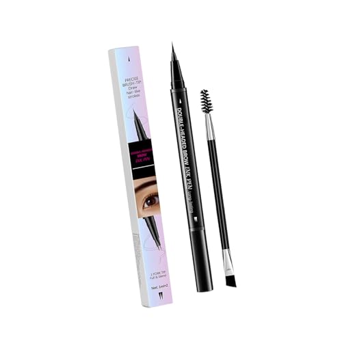 Liquid Eyebrow Bleistift Dunkelbraun 2 In 1 Stift Mit Präziser Pinselspitze Wasserdicht Und Schmudgesicher Für Frauen Perfekte Augenbrauen Für Frauen von FackLOxc
