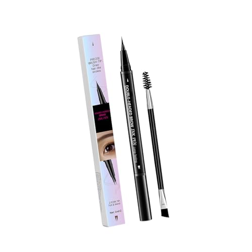 Liquid Eyebrow Bleistift Dunkelbraun 2 In 1 Stift Mit Präziser Pinselspitze Wasserdicht Und Schmudgesicher Für Frauen Perfekte Augenbrauen Für Frauen von FackLOxc