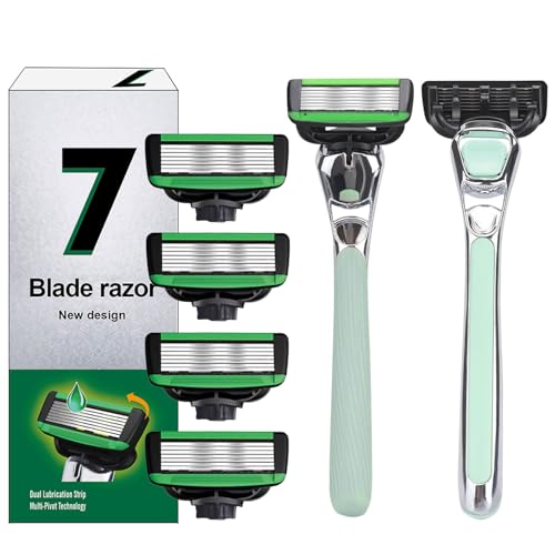 Metallsicherheit Razro Mit 7 Layered Tip Environmental Razro Mit Wiederverwendbarem Langen Sicherheitsrasur Razro Frauen Männer Sicherheit Rasierer Mit Sicherheitsrasierklingen von FackLOxc