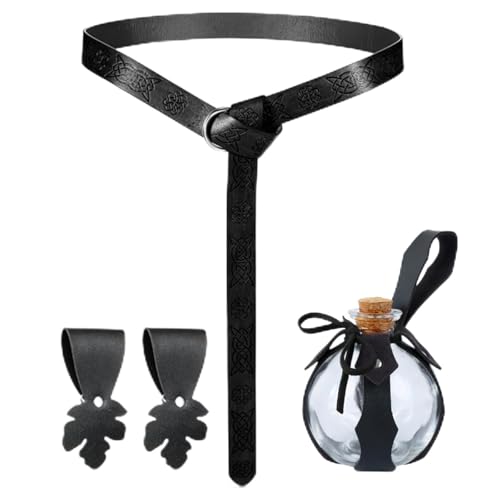 Mittelalter Taillengürtel Leder Hüfttasche Zauberer Trank Flasche Erwachsene Mittelalter Kostüm für Männer Frauen Halloween LARP Rollenspiel von FackLOxc