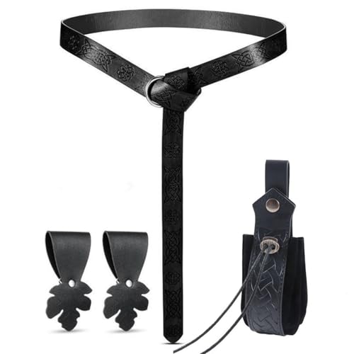 Mittelalterlicher Hüftgurt Leder Hüfttasche Zauberer Trank Flasche Erwachsene Mittelalter Kostüm für Männer Frauen Halloween LARP Rollenspiel von FackLOxc