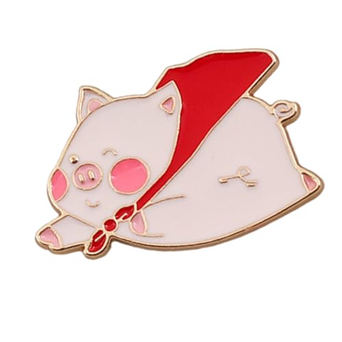FackLOxc Mode Charme Brosche Tierform Pin Modische Fliegende Schweine Brosche Tierabzeichen Für Teenager Und Kinder Vorhanden von FackLOxc