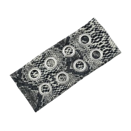 Mode Punk Stirnbänder Mit Tierdruck Und Bolzen Detaillierte Stilvolle Kopfverpackung Geeignet Für Tägliche Verschleiß Und Veranstaltung von FackLOxc