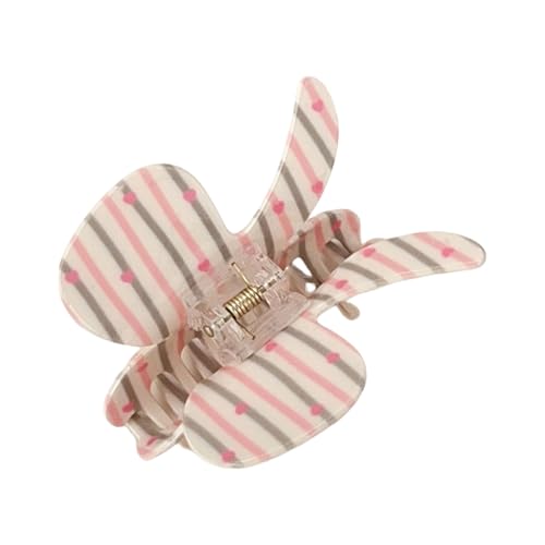 Modische Haarspange mit Schmetterlingsschleifen, Acryl, mit Karomuster, für Damen und Teenager, beliebtes Zubehör Modische Haarspange mit Schmetterlingsschleifen, Acryl, mit Karomuster, für Damen und Teenager, beliebtes Zubehör von FackLOxc