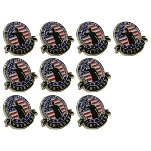 Patriotische Veteranen-Anstecknadeln mit eleganter Farbe, stilvolle Soldaten, tragbar auf Hüten und Taschen, Deko-Accessoire, Metall von FackLOxc