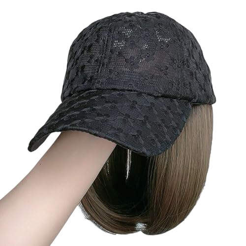 Perücken Haar Mesh Mode Verstellbare Baseballhut Mit Natürlichen Perücken Cosplay Dressing Accessoires Party Schnellfrisur von FackLOxc