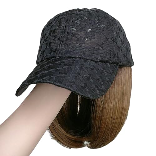 Perücken Haar Mesh Mode Verstellbare Baseballhut Mit Natürlichen Perücken Cosplay Dressing Accessoires Party Schnellfrisur von FackLOxc