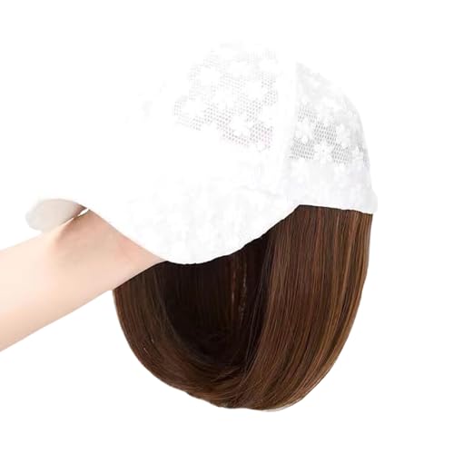 Perücken Haar Mesh Mode Verstellbare Baseballhut Mit Natürlichen Perücken Cosplay Dressing Accessoires Party Schnellfrisur von FackLOxc