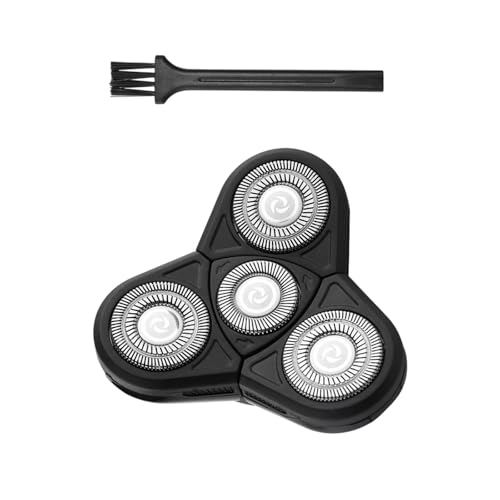 Rasierköpfe 4 Köpfe Bartschneider-Ersatz, einfache Installation, elektrischer Rasierkopf für Kopf und Gesicht von FackLOxc