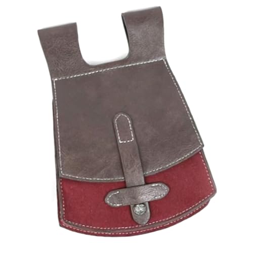 Retro Mittelalterliche Kunstledergürtelbeutel Geldbörse Mittelalter Tragbare Geldbeutelbeutel LARP Renaissances Kostüme von FackLOxc
