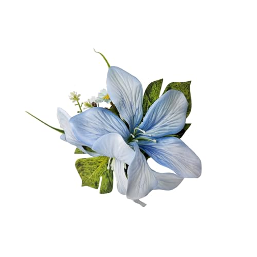 Seitliche Haarspange mit realistischem Lilien-Design, leichte Haarnadel für das tägliche Styling und besondere Anlässe von FackLOxc