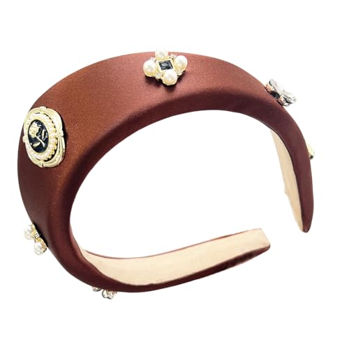 Stilvolles Damen-Haarband mit Rosenperlen, geeignet für Hochzeiten, Partys und mehr, verleiht jedem Outfit Mode von FackLOxc