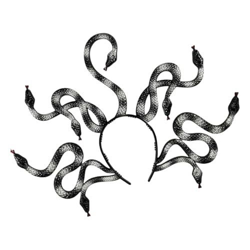 Trendiges Damenhaarband, stilvolles Schlangenmuster, Stirnband, modisches Accessoire, Halloween-Kostüm-Zubehör Trendiges Damenhaarband, stilvolles Schlangenmuster, Stirnband, modisches Accessoire, Halloween-Kostüm-Zubehör von FackLOxc