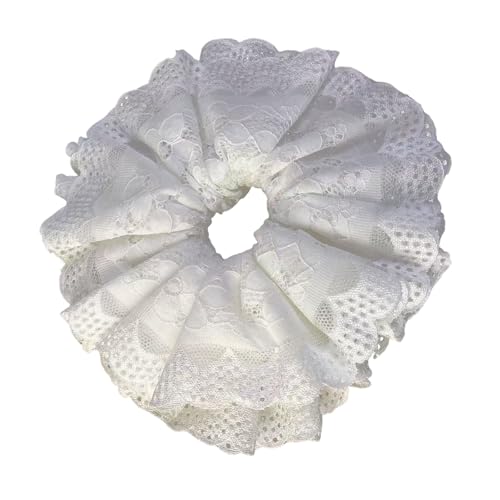 Übergroße Haargummis, übergroße Spitzen-Haargummis, elastisches Haarteil, Haarseil, Damenschmuck von FackLOxc