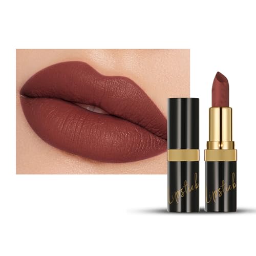 Vollständige Abdeckung Mattes Lippenstift Für Frauen Hochpigmentiertes Wasserdichtes Lipgloss Für Natürliche Make Up Look von FackLOxc