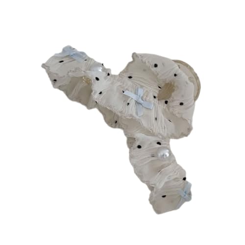 Zarte Haarspange mit Spitze und Punkten, starker Griff, Accessoire für den täglichen Gebrauch, Freizeit oder Abschlussball von FackLOxc