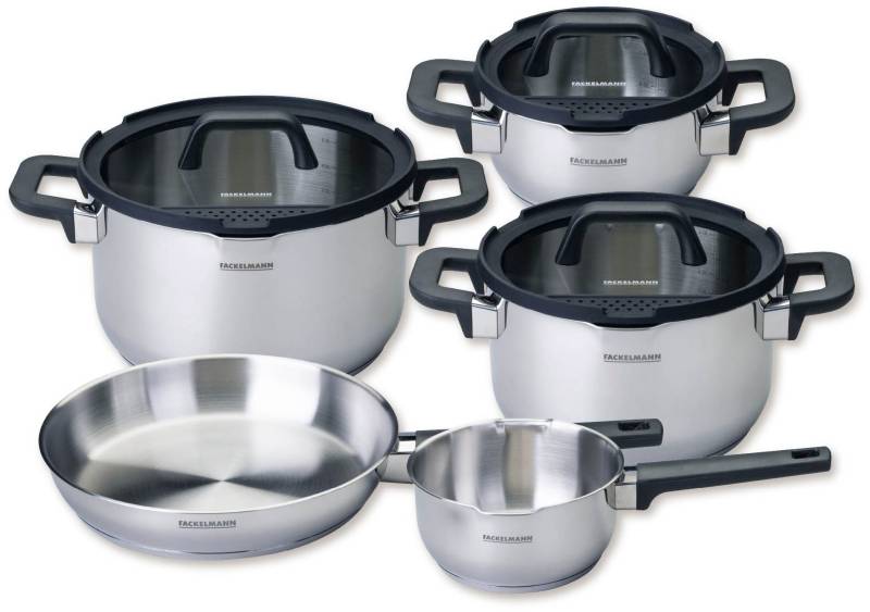 FACKELMANN Topf-Set "Elmau" Set, 8 Stk. tlg. Edelstahl von Fackelmann