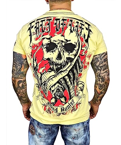 Fact of Life Herren T-Shirt “Blood Hunter ” TS-67 Pale Banana (as3, Alpha, l, Regular, Regular) von Fact of Life
