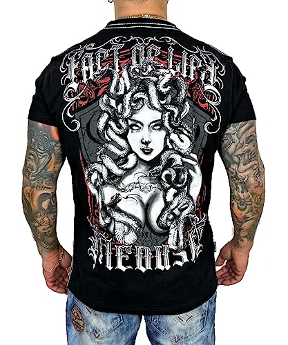 Fact of Life Herren T-Shirt “Medusa” TS-66 Black (as3, Alpha, m, Regular, Regular) von Fact of Life