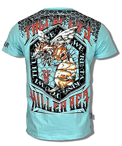Fact of Life T-Shirt „Killer Bee“ TS-52 Turquoise (M) von Fact of Life