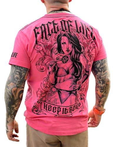 Fact of Life T-Shirt Keep It Real TS-78 Geranium (DE/NL/SE/PL, Alphanumerisch, XL, Regular, Regular, Geranium) von Fact of Life