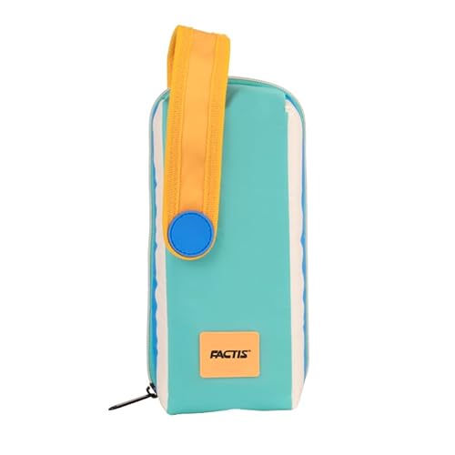FACTIS® Set mit 4 Federmäppchen, ohne 3 Linien, blau von Factis